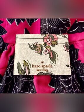 Kate Spade Madison Floral Small Slim Card Holder